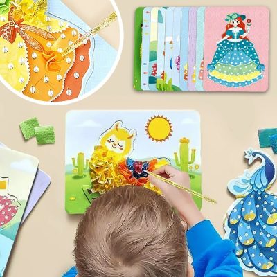 Δημιουργικό παζλ με υφασμάτινες καρτέλες (10 καρτέλες) | FABRICITY