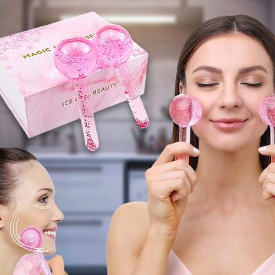 Μπάλες πάγου για μασάζ προσώπου (2 τεμ.) | GLACIE